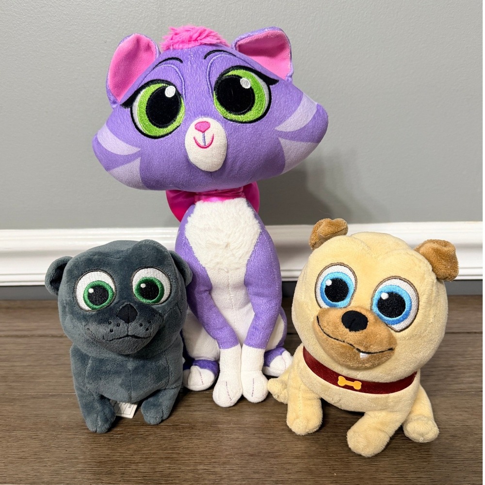 Disney Puppy Dog Pals Plush Set Bingo Rolly Hissy Disney Junior Stuffed Animals